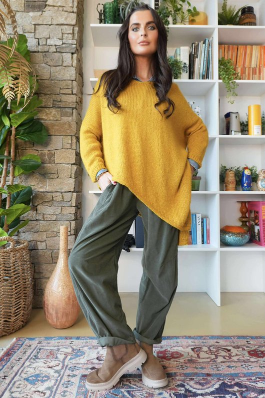  Big Softie Super Slant Knit Jumper Dijon /9=